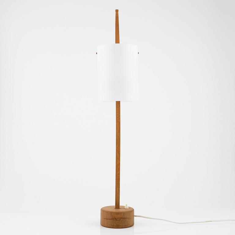 Uno & Östen Kristiansson, an oak and acrylic table light, Luxus, Vittsjö.