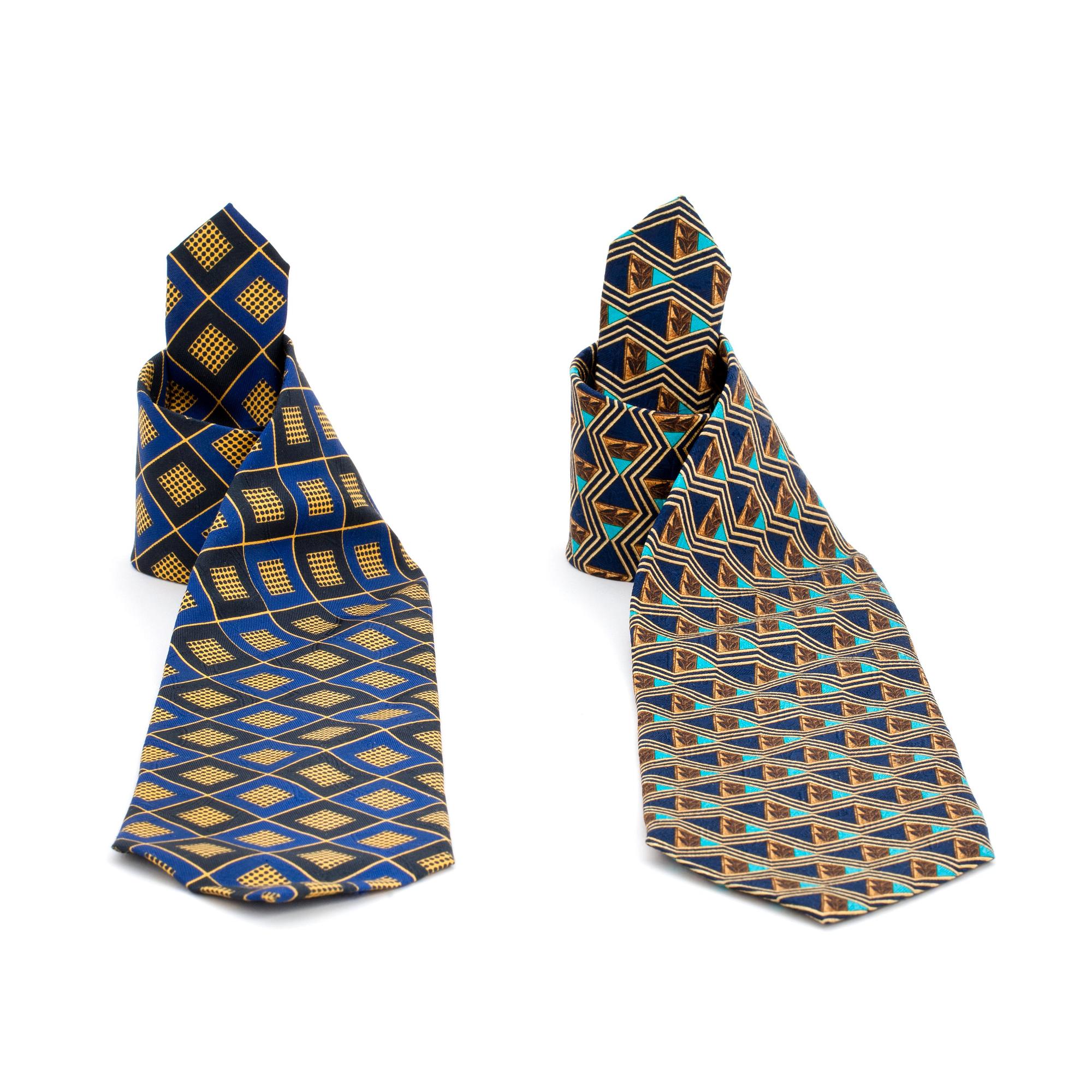 ERMENEGILDO ZEGNA, two silk ties.
