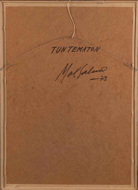 MAX SALMI, olja på masonit, signed and dated -73.