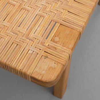 Børge Mogensen, an oak and rattan '(5)273' bench, Fredericia Stolefabrik, Denmark.