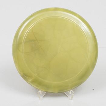 W.A. Bolin, bowl, onyx and silver, Stockholm, 1961.