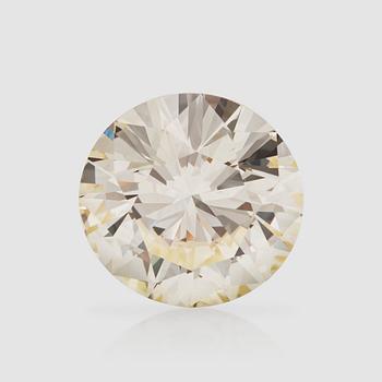 A brilliant-cut unmounted diamond, 22.02 cts, quality N-O/VS1, good cut. HRD certificat.