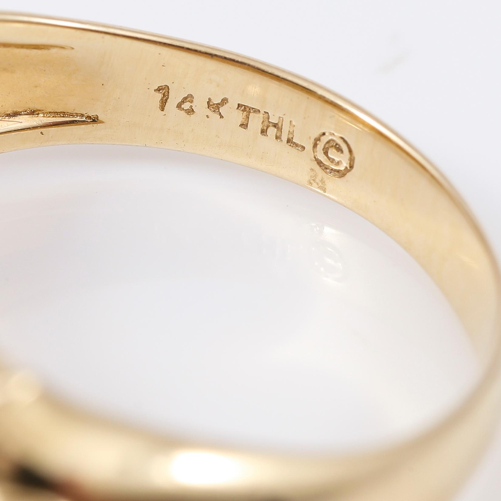 RING, gula citriner samt mindre diamanter.