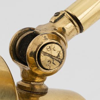 Vägglampor, ett par, Bröderna Johansson Autometall, Skellefteå, 1960-tal.