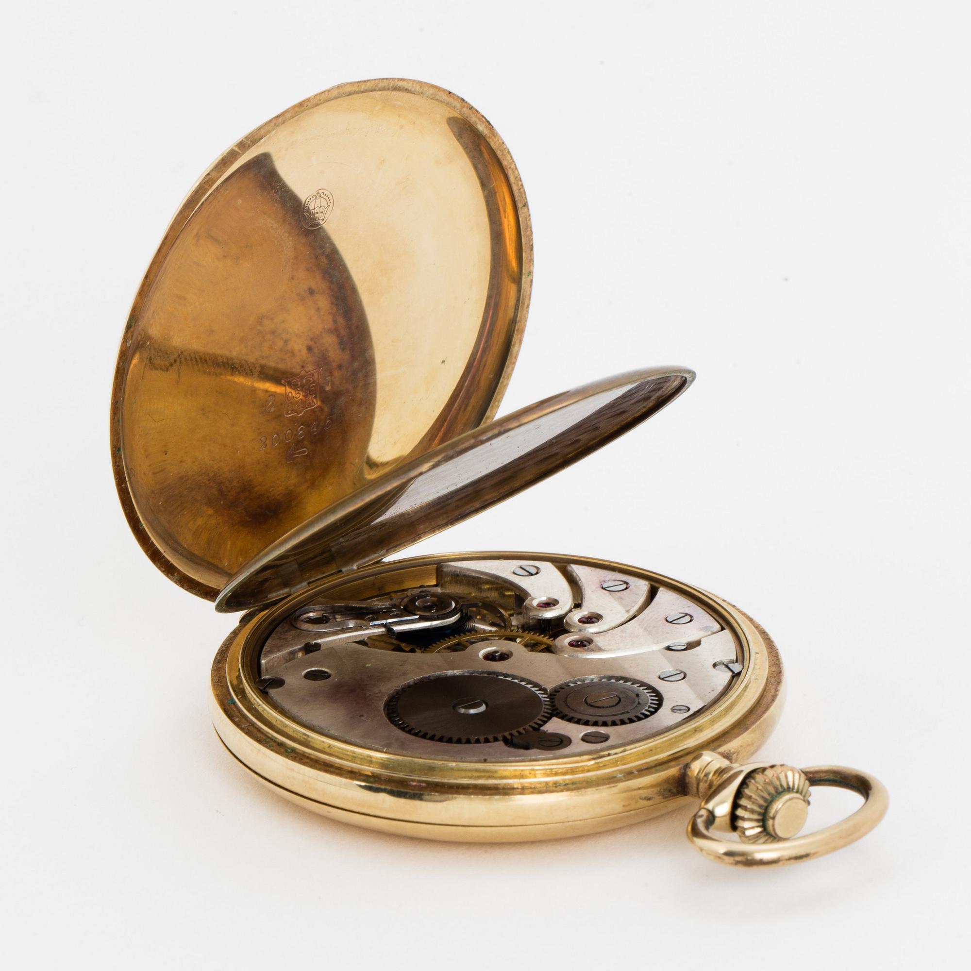 POCKET WATCH, hunter, 49 mm.
