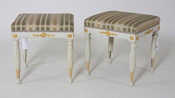 TABURETTER, 1+1, Empire, 1800-talets början.