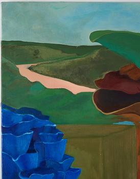 Eva Wolgers, oil on canvas, signed and dated -91.