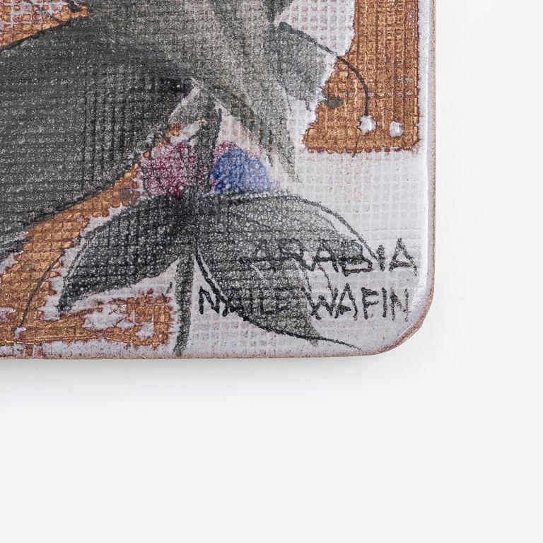 Naile Wafin, a wall plaque, Arabia, Finland.