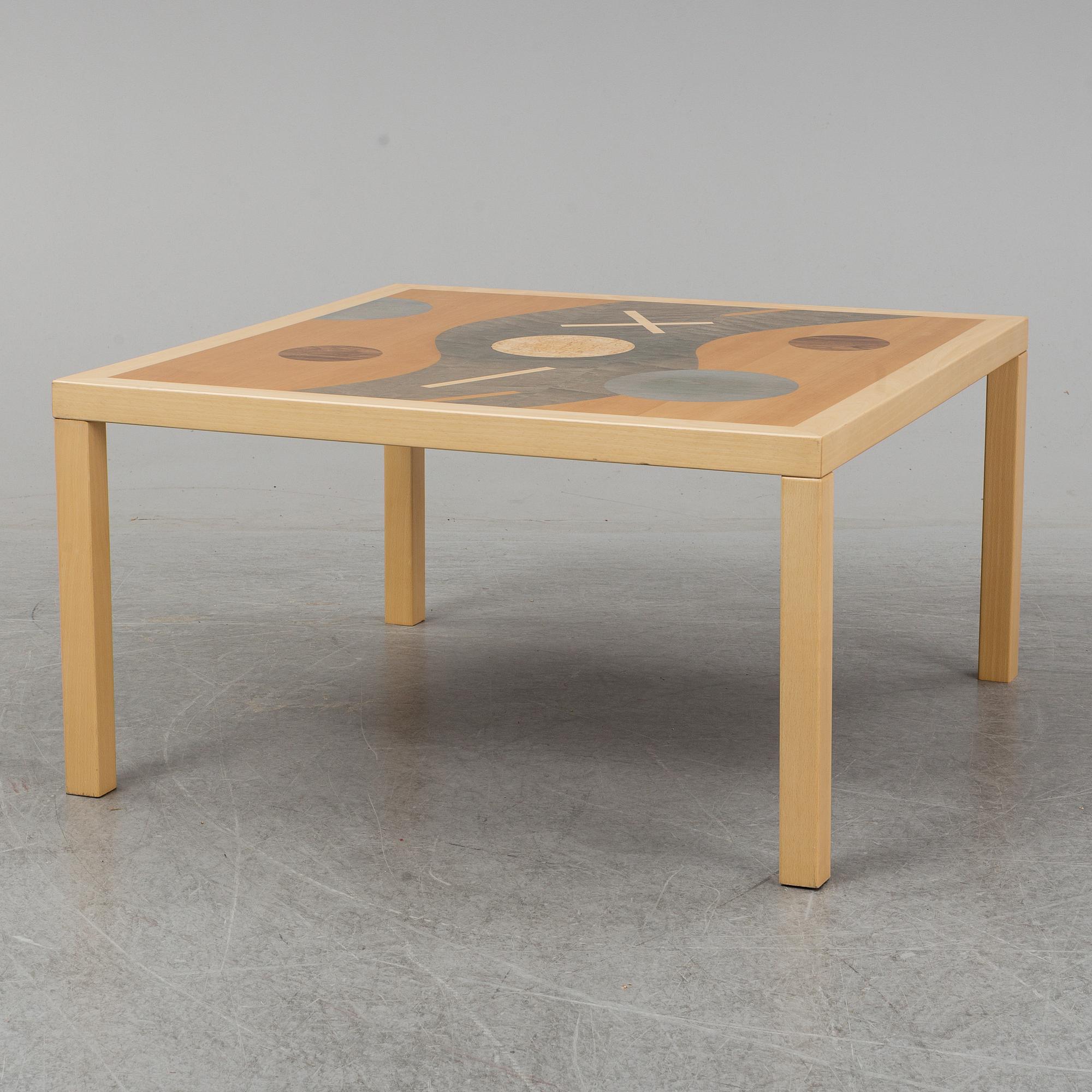A 'der Fluss' coffee table by karl Gustaf Nilsson, Gärsnäs.