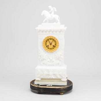 MANTELPIECE CLOCK, MID 19TH CENTURY.