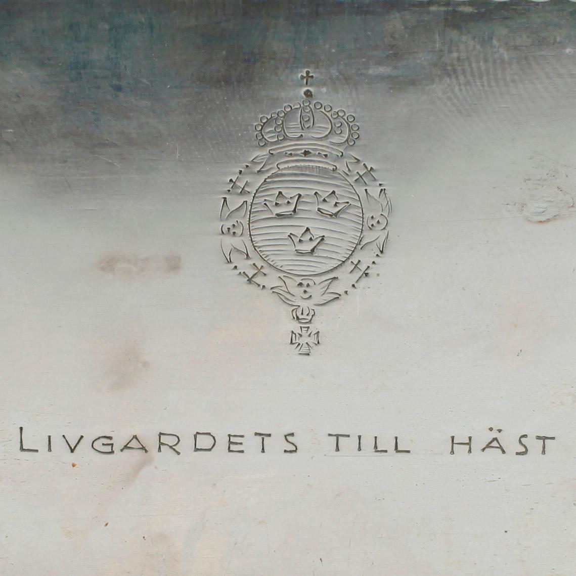CIGARETTSKRIN, silver, K. Anderson. Stockholm 1925.