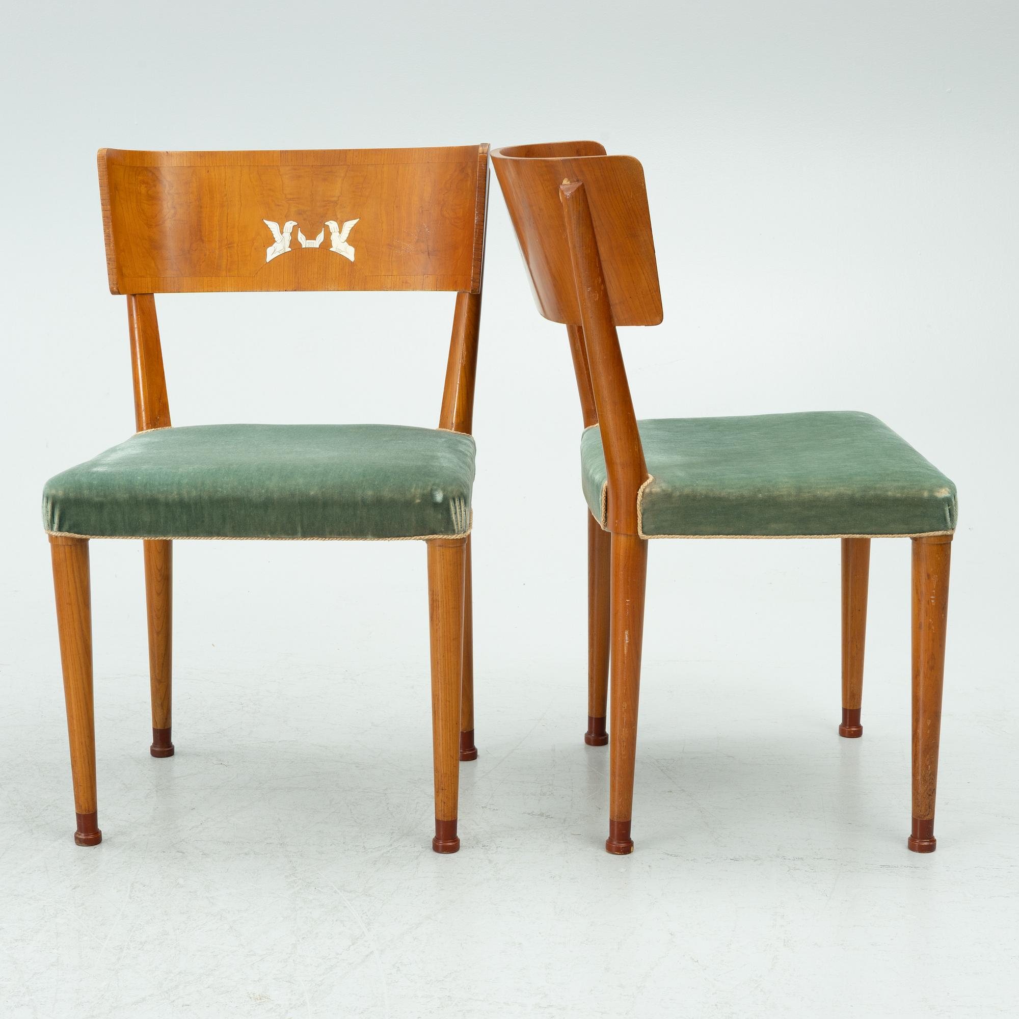 Chairs, 6 pcs, Swedish Grace, 1920s.