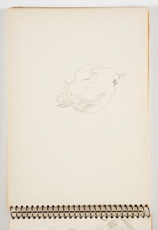 Lotte Laserstein, 4 skissböcker med blyertsteckningar.