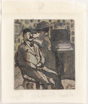 Axel Fridell · AXEL FRIDELL, Lavering, signerad.