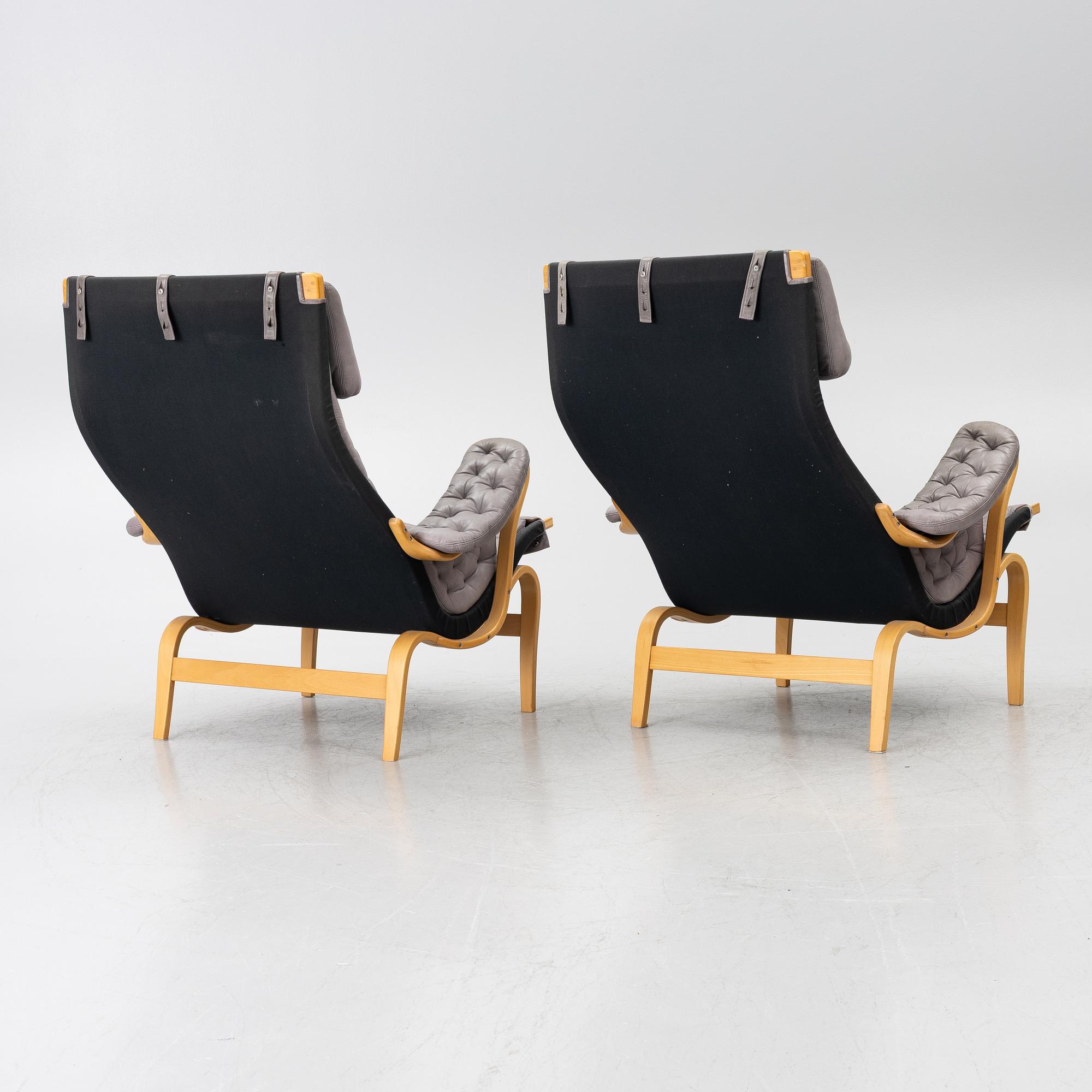 Bruno Mathsson, A pair of armchairs, “Pernilla”, DUX.