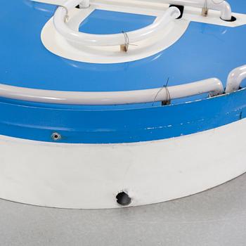 A sign with electrical function, from the second half of the 20th century.