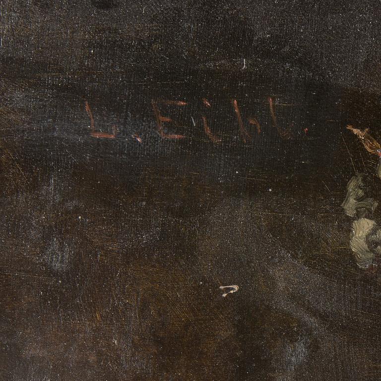 LUDWIG EIBL, olja på duk, signerad.