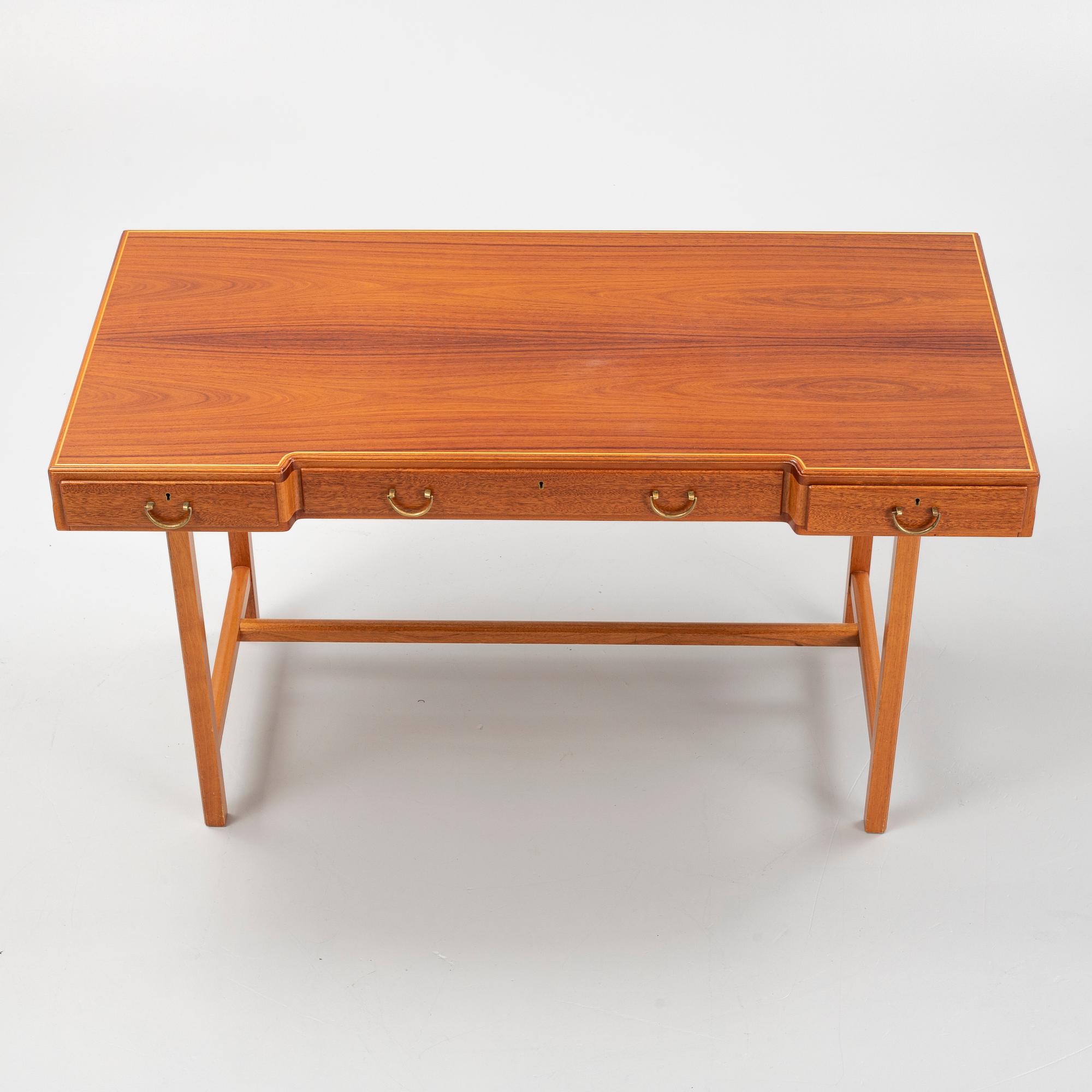 Josef Frank, a model 1022 mahogany and santos rosewood desk, Svenskt Tenn.