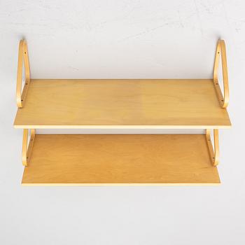 Alvar Aalto, a pair of wall shelves, model 112A, Artek, Finland, late 20th Century.