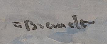 CARL BRANDT, signed painting.