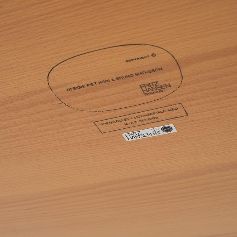 Bruno Mathsson & Piet Hein, bord, "Superellips", Fritz Hansen, Danmark.