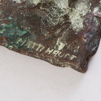 MATTI HAUPT, bronze, signed.