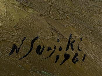 NIILO SUOJOKI (FINLAND), olja på duk, sign. och dat. 1961.