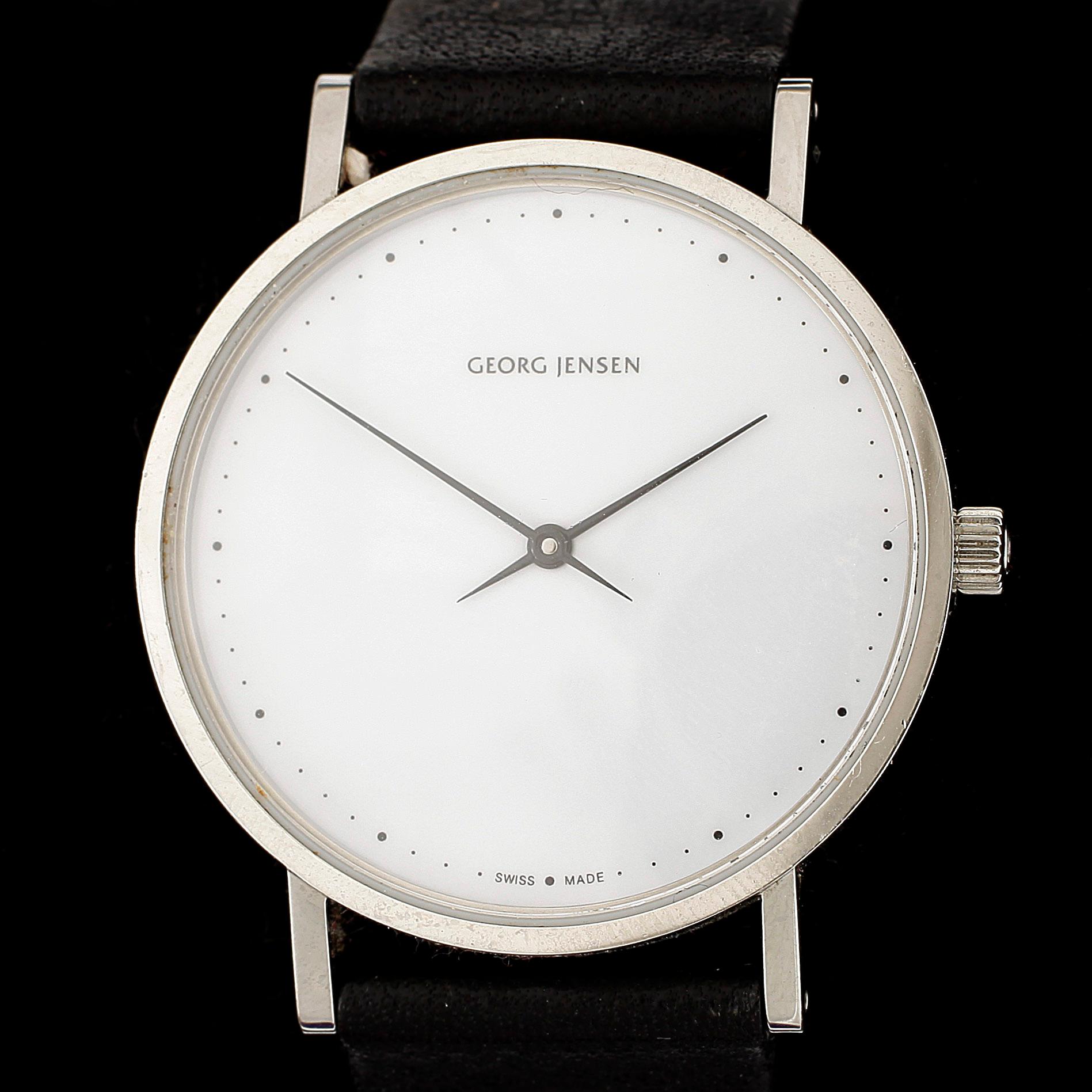 ARMBANDSUR, rostfritt stål, Georg Jensen.