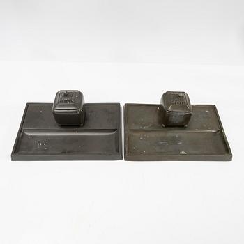 Just Andersen, Writing desks, 2 pcs, Denmark, first half of the 20th century.