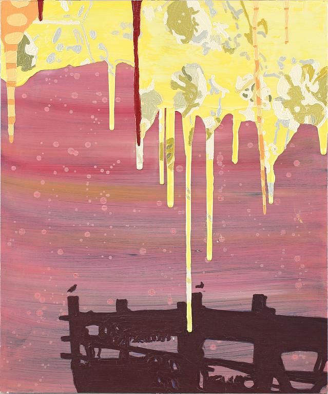 MARIA JÖNSON NASSOS, olja på pannå, signerad och daterad à tergo 2010.