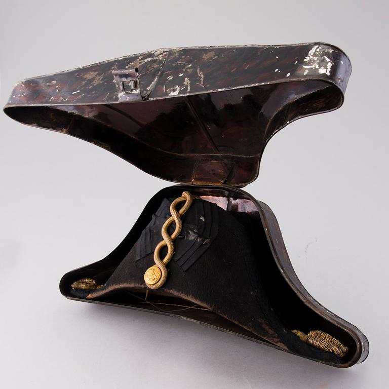 BICORNE MED ASK, för kungliga flottan, Storbritannien, cirka sekelskiftet 1900.