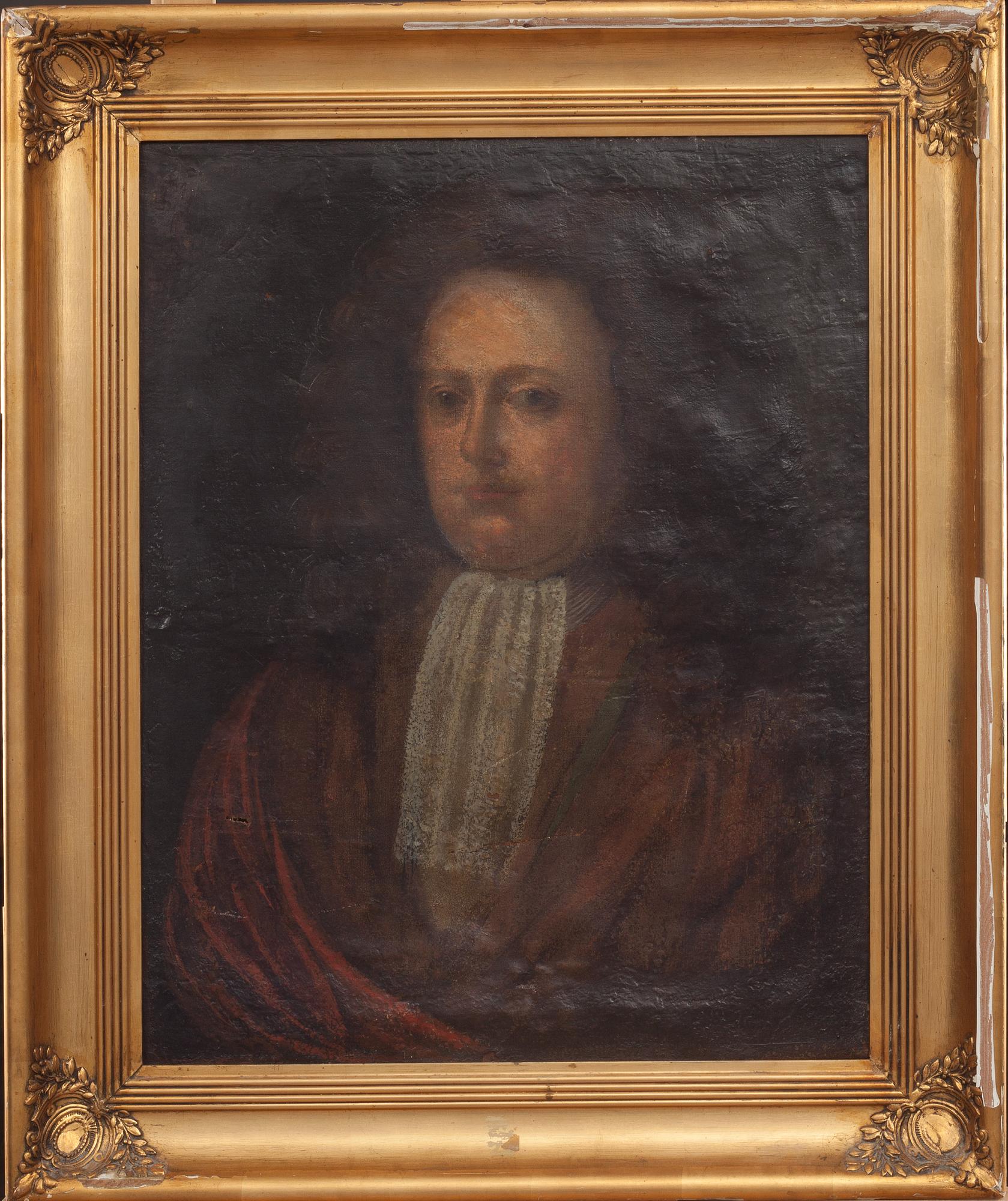 OKÄND KONSTNÄR, olja på duk. 1700-TAL.