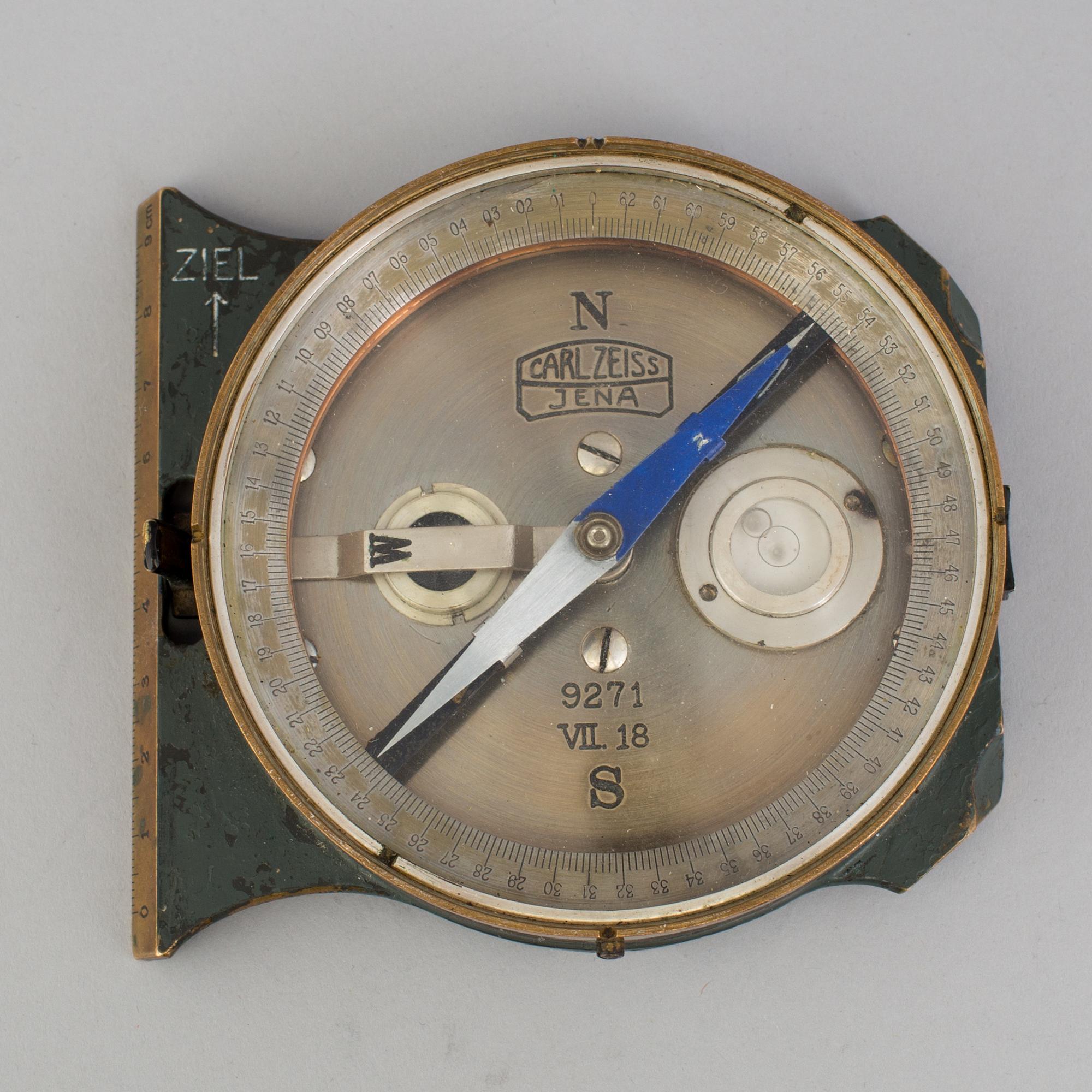 MÄTINSTRUMENT, Carl Zeiss, Jena, för den Tyska armén, 1900-talets första hälft.