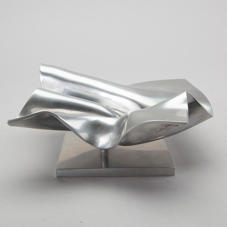 BARBRO BÄCKSTRÖM, skulptur, signerad daterad och numrerad  1970 1/35 aluminium.