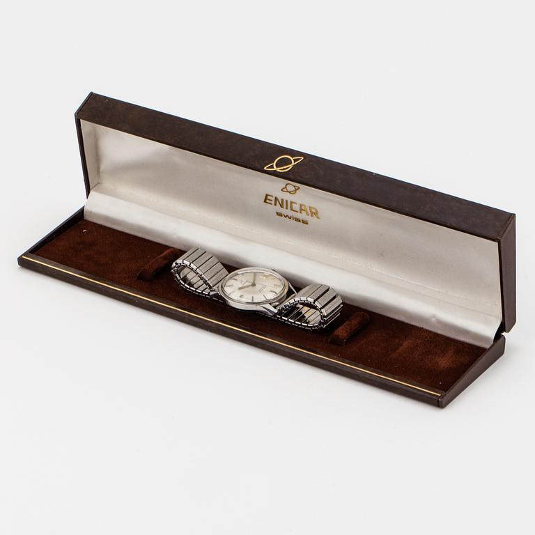 ENICAR, Star jewels, wristwatch, 35 mm.