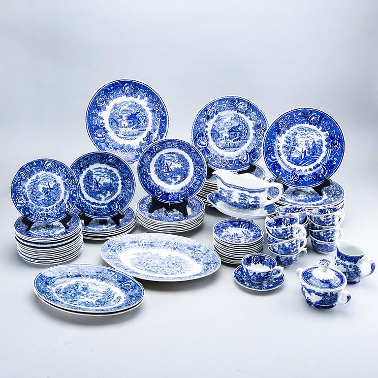 Reinhard Richter, servis, ca 76 delar, "Masema", Arabia flintgods Finland 1941-64.