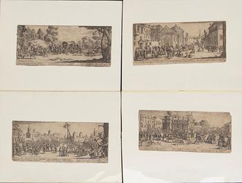 Jacques Callot, 9 etchings, Paris 1633,