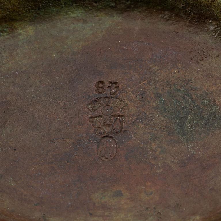 Two Swedish Grace bronze vases from GAB Brons, 1920's/30's.