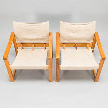 Karin Mobring, A pair of 1970's 'Diana' safari chairs for Ikea.