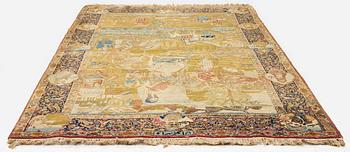 An antique Tabriz rug, Northwest Persia, c. 267 x 162 cm.