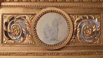 SPEGEL, av Lago Lundén (spegelmakare i Stockholm 1773-1819), Sengustaviansk.