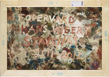 HANS WIGERT, oil on cotton canvas signed Hans Wigert and dated Stavnäs 2011-2012 on verso.