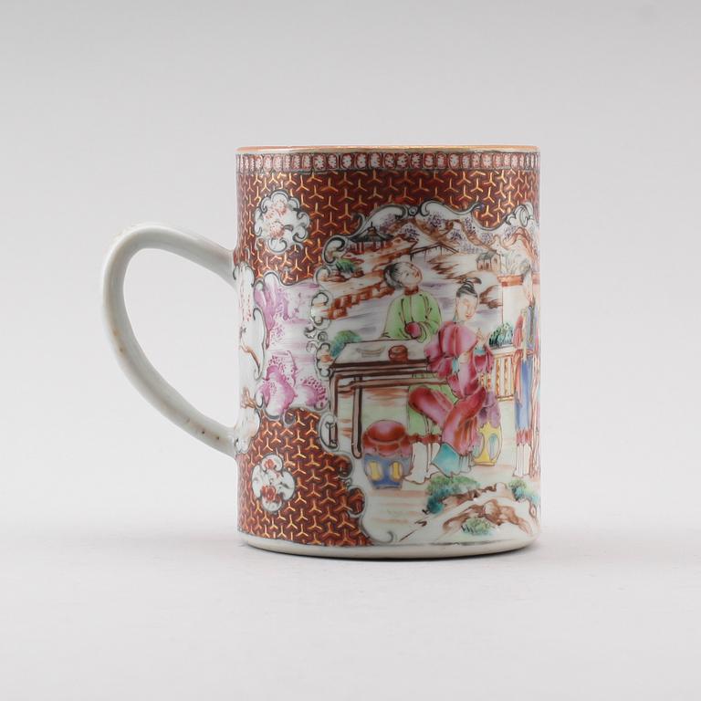 MUGG, porslin, Kina, Qianlong 1736-1795.