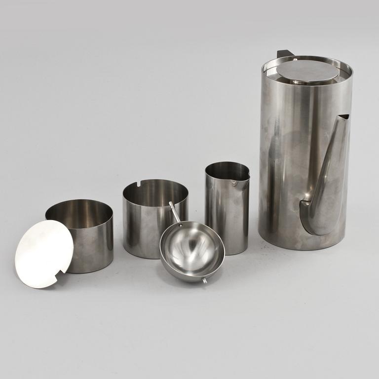 SERVISDELAR, 4 st, rostfritt stål, "Cylinda Line", Arne Jacobsen, Stelton, Danmark, 1900-talets andra hälft.