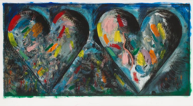 Jim Dine, "Two hearts for the moment".
