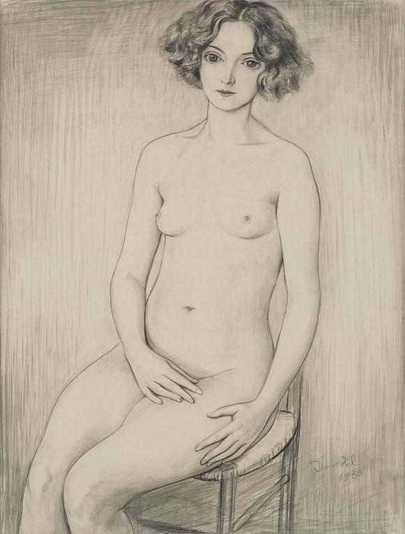 Nils von Dardel, Sitting model (Nadia).