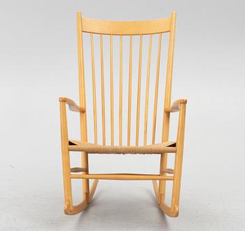 Hans J. Wegner, gungstol, "J16", F.D.B. Møbler, Danmark, 1962.