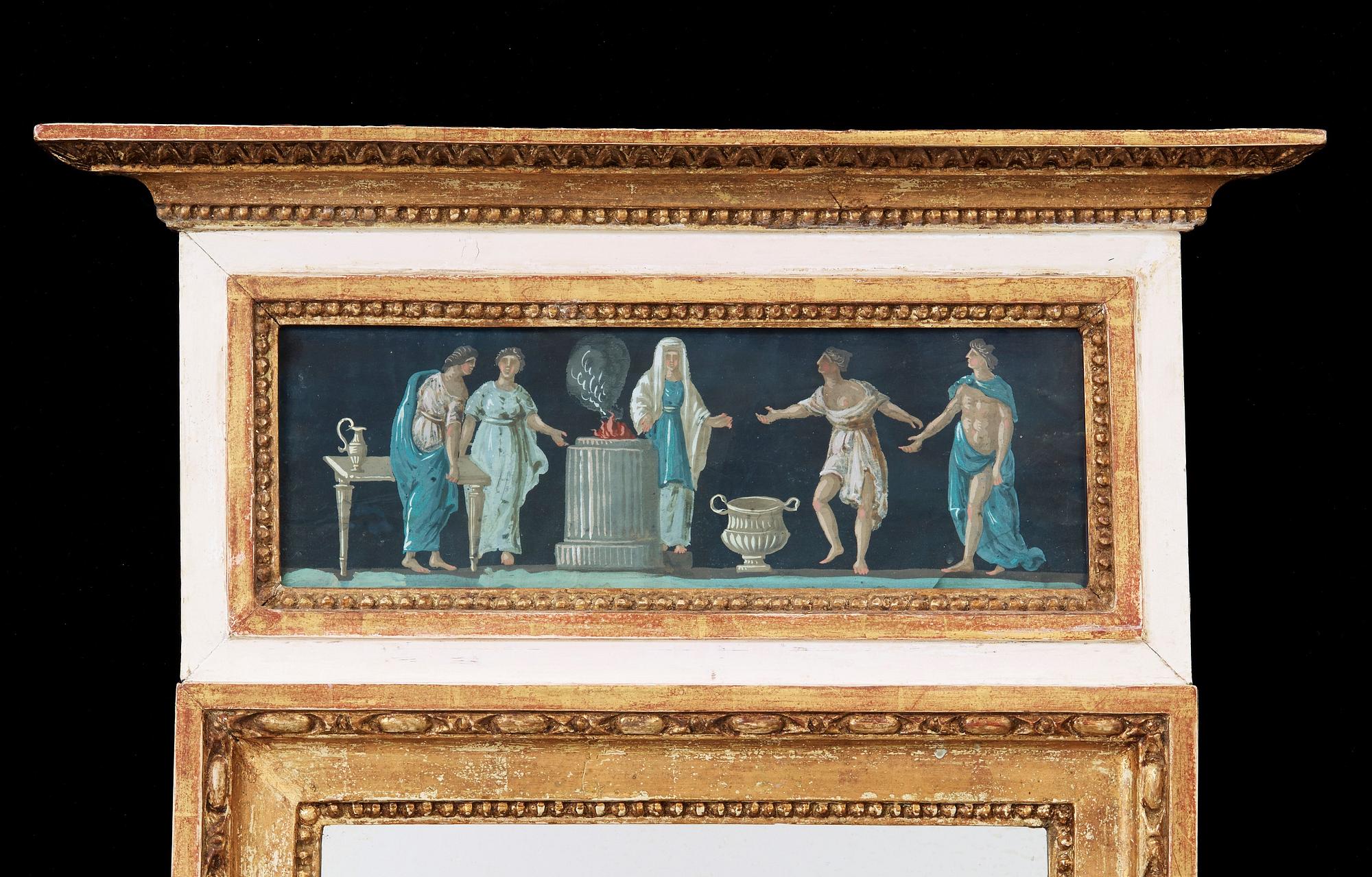 A late Gustavian circa 1800 mirror.