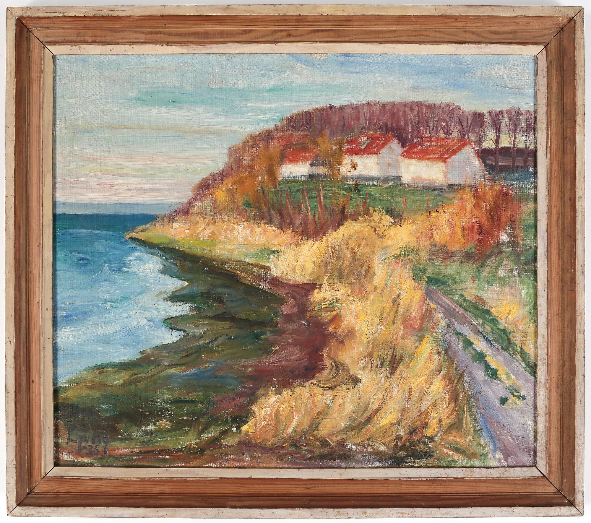 OKÄND KONSTNÄR, olja på duk, signerad Ljung -36.