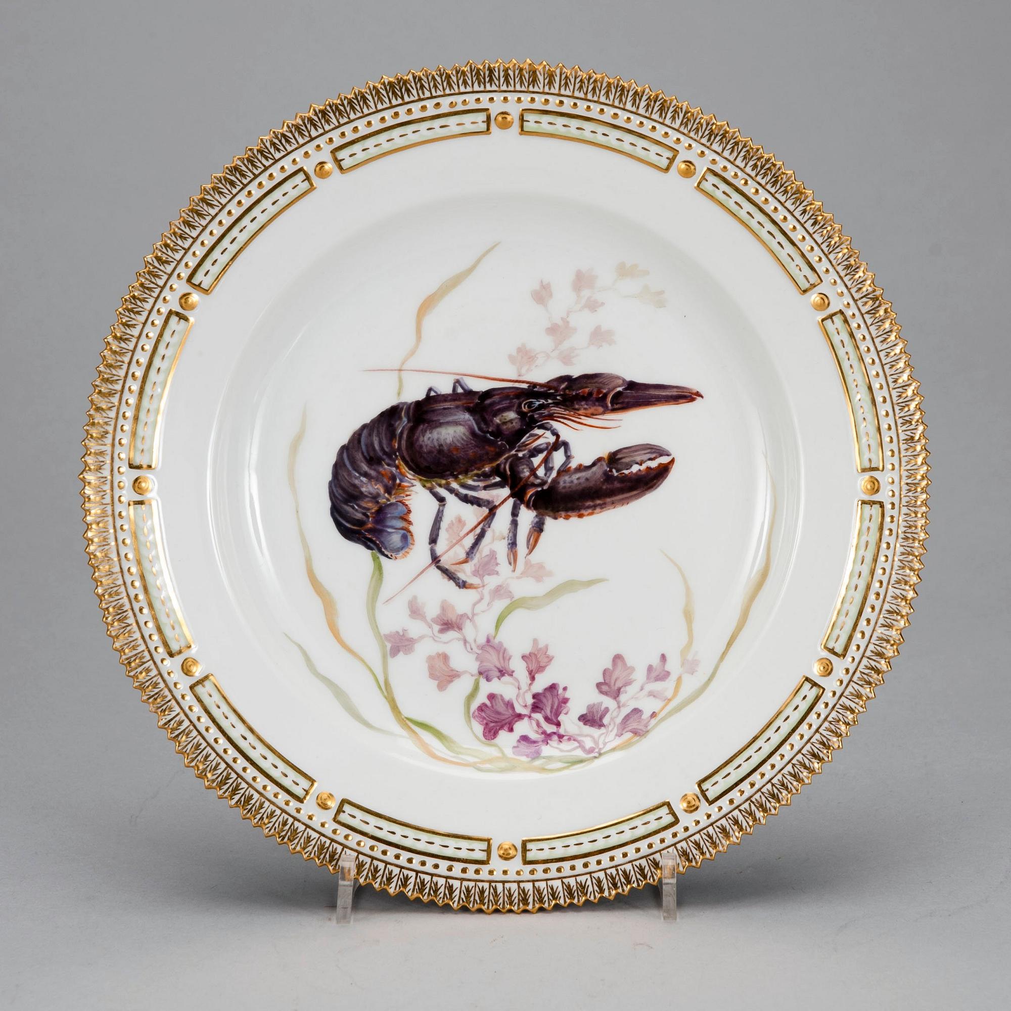 FAT, porslin "Flora Danica", Royal Copenhagen 1962.